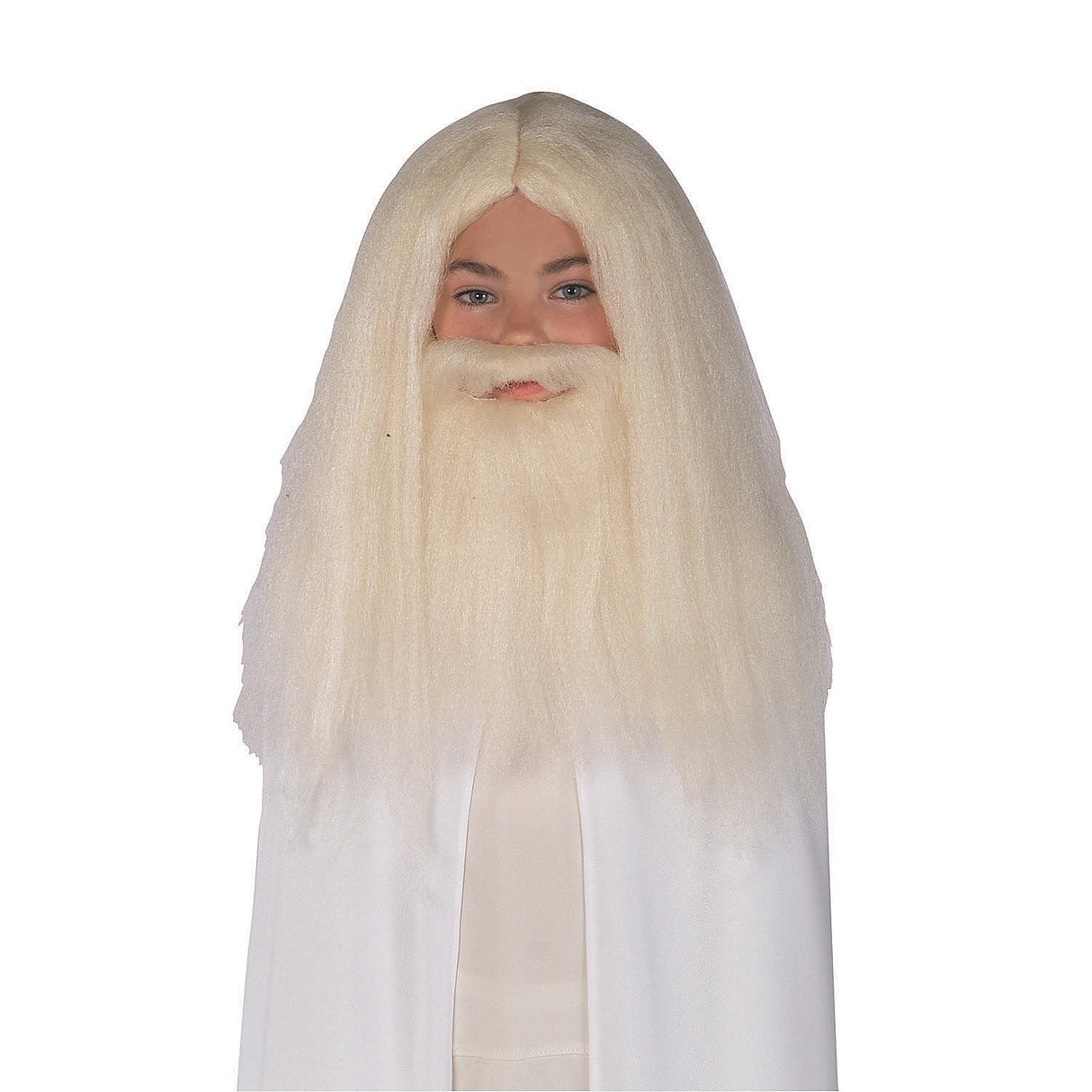 Gandalf Wig and Beard Set for Halloween and Fantasy Costume Events for All Ages