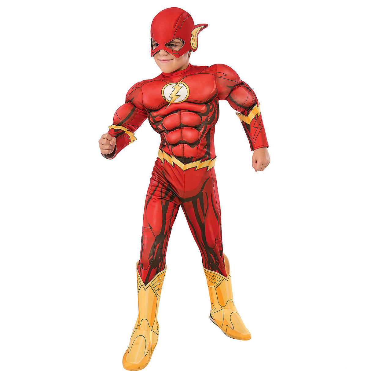 Flash Deluxe Child Costume for Superhero Play Halloween Parties and Justice League Adventures