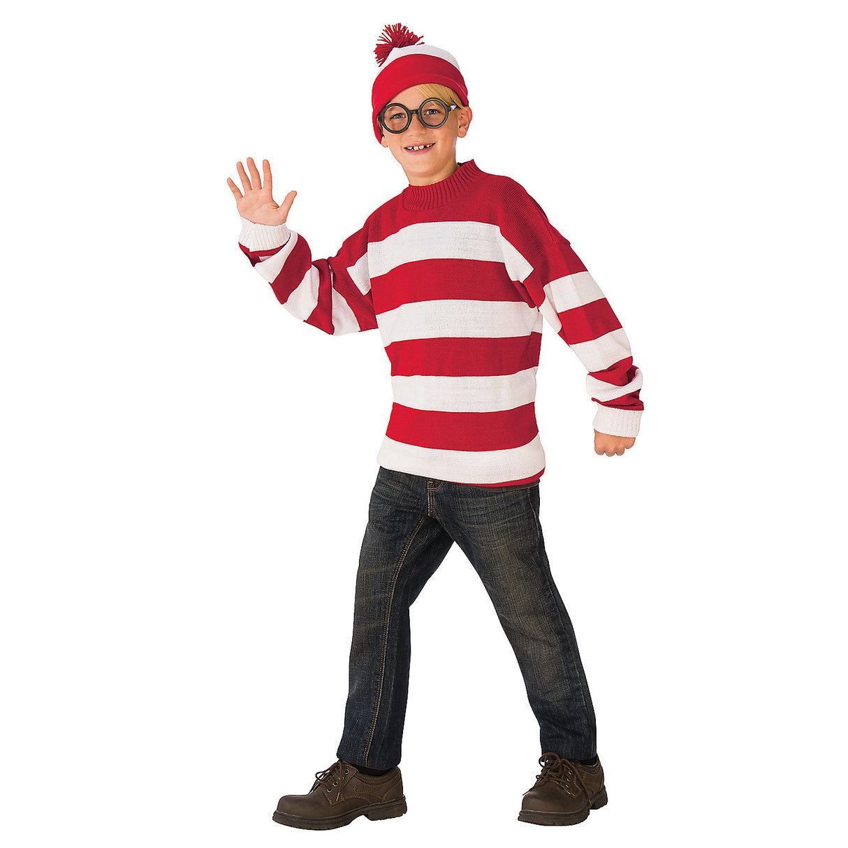 Where's Waldo Deluxe Child Costume for Halloween Parties Dress Ups and Imaginative Adventures