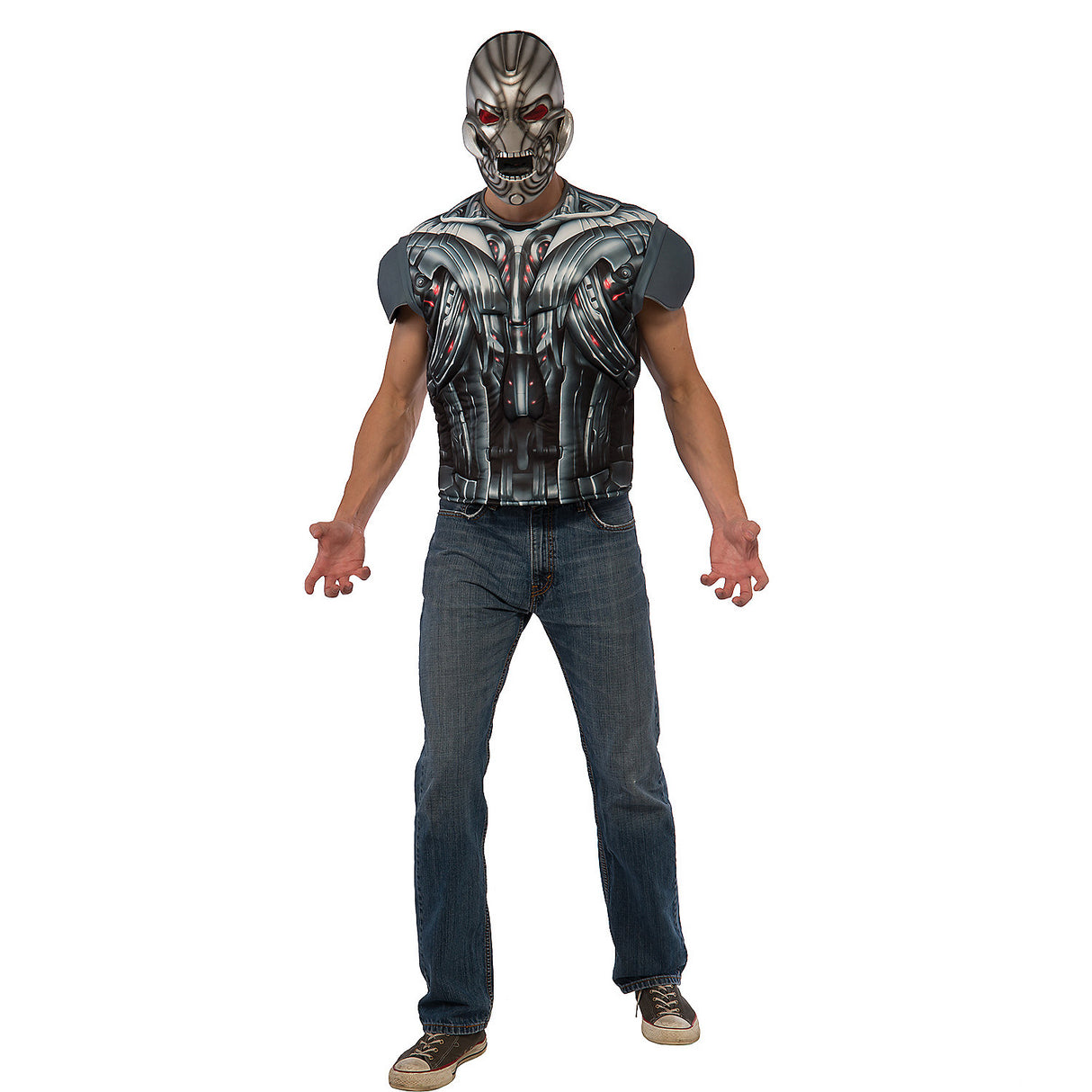 Men's Avengers Ultron Costume for Halloween Comic Cons and Superhero Themed Parties