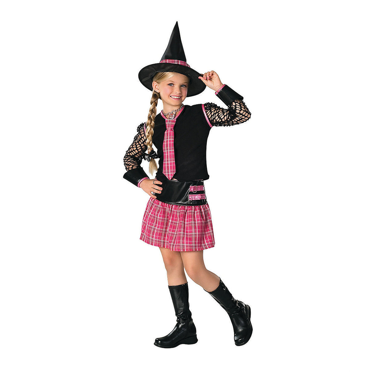 Enchanting Girl's Drama Queen Witch Costume for Halloween Parties and Spooky Celebrations