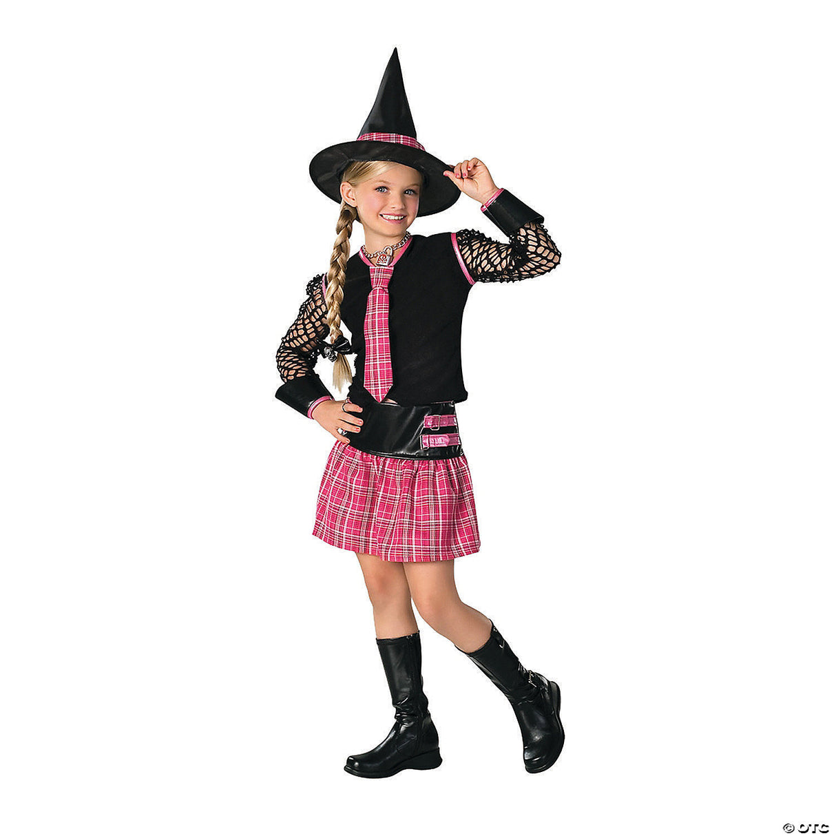 Enchanting Girl's Drama Queen Witch Costume for Halloween Parties and Spooky Celebrations