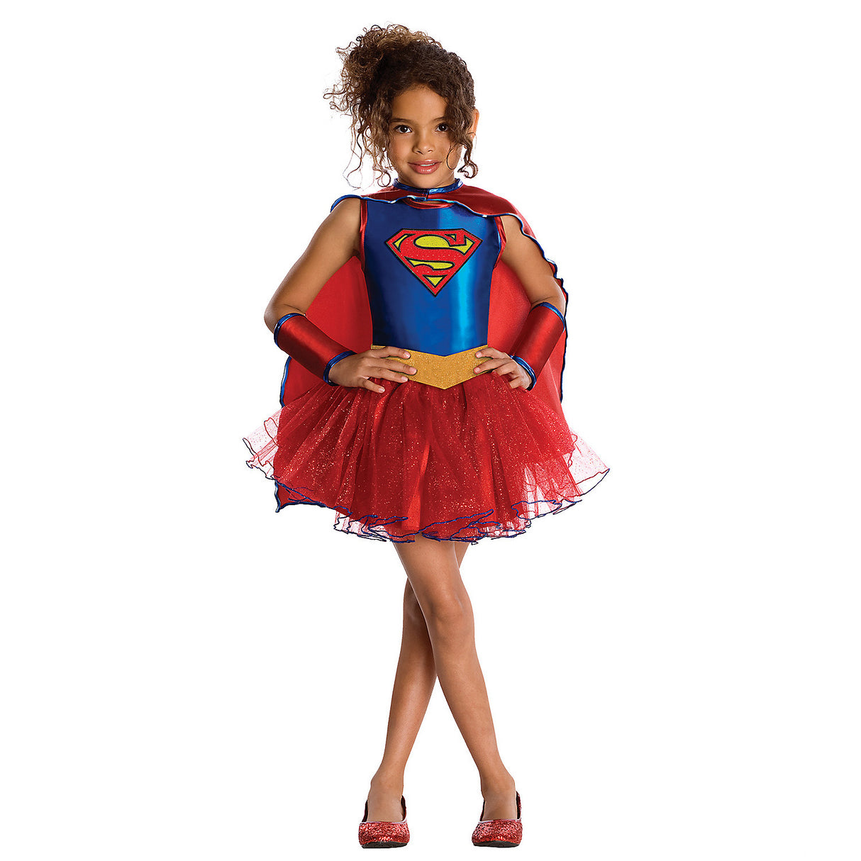 Girl's Supergirl Costume for Dress Up Parties Halloween Events and Superhero Play