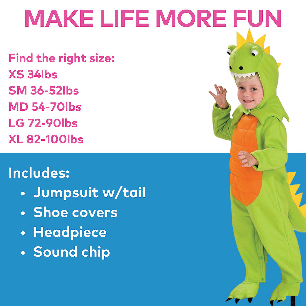 Dinosaur Unisex Costume for Kids Halloween Parties and Imaginative Play