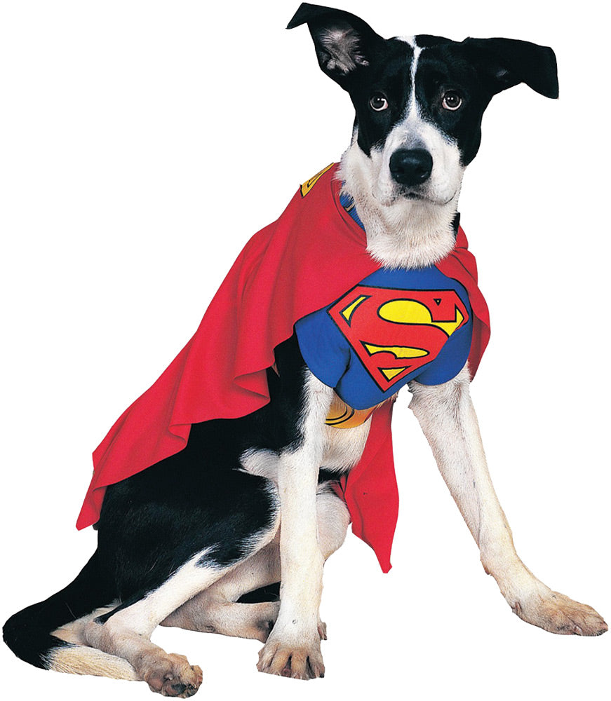 Superman Dog Costume for Pet Owners Halloween Parties Dress Up and Dog Cosplay