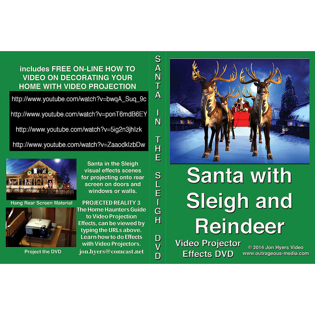 Jon Hyers Santa and Reindeer DVD for Holiday Decorating and Seasonal Celebrations