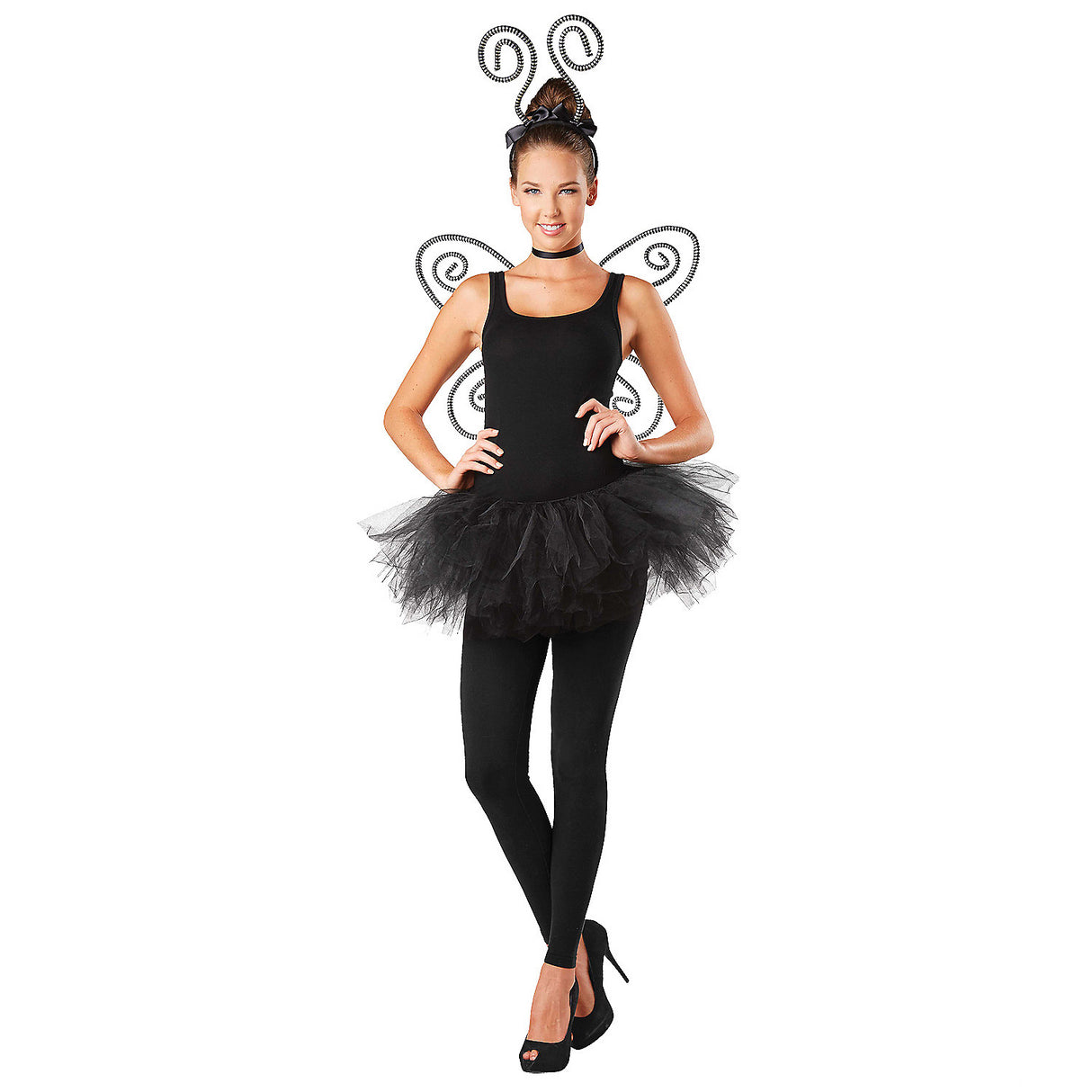 Whimsical Striped Antenna and Wings Set for Fairy Costumes and Themed Dress Up Events
