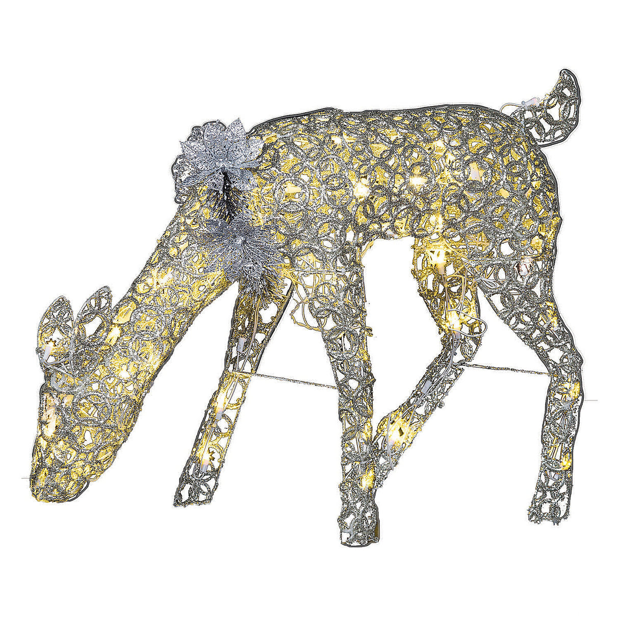 Enchanting Sparkle Rings Wire Led-Doe Outdoor Christmas Decoration for Holiday Cheer and Festive Atmosphere