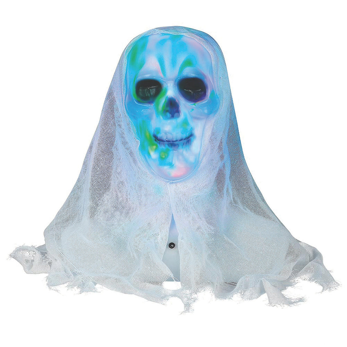 LED Lightshow Skull Bust for Halloween Decorations and Haunted House Themes