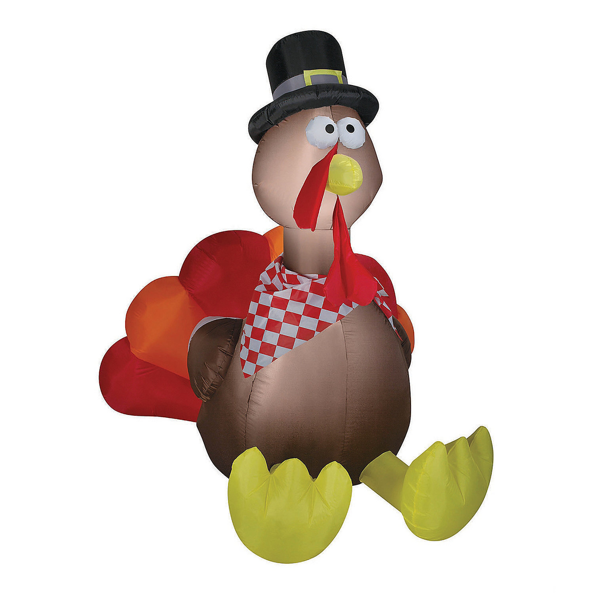 Inflatable Airblown Turkey Decoration for Outdoor Holiday Displays and Thanksgiving Festivities