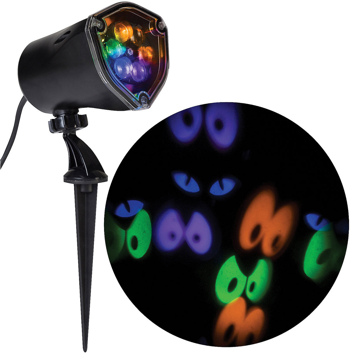 LED Whirl-a-Motion Eyes Projection Lights for Halloween Displays and Spooky Decor