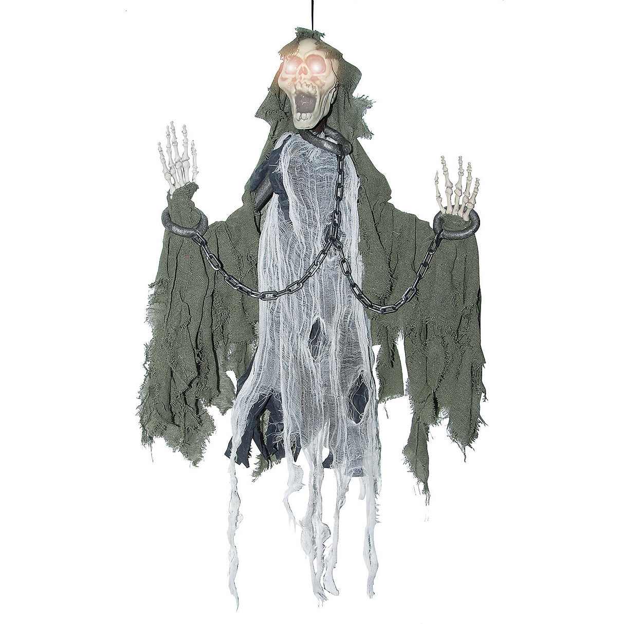 Spooky Animated Reaper In Chains for Halloween Horror Events and Party Decorations