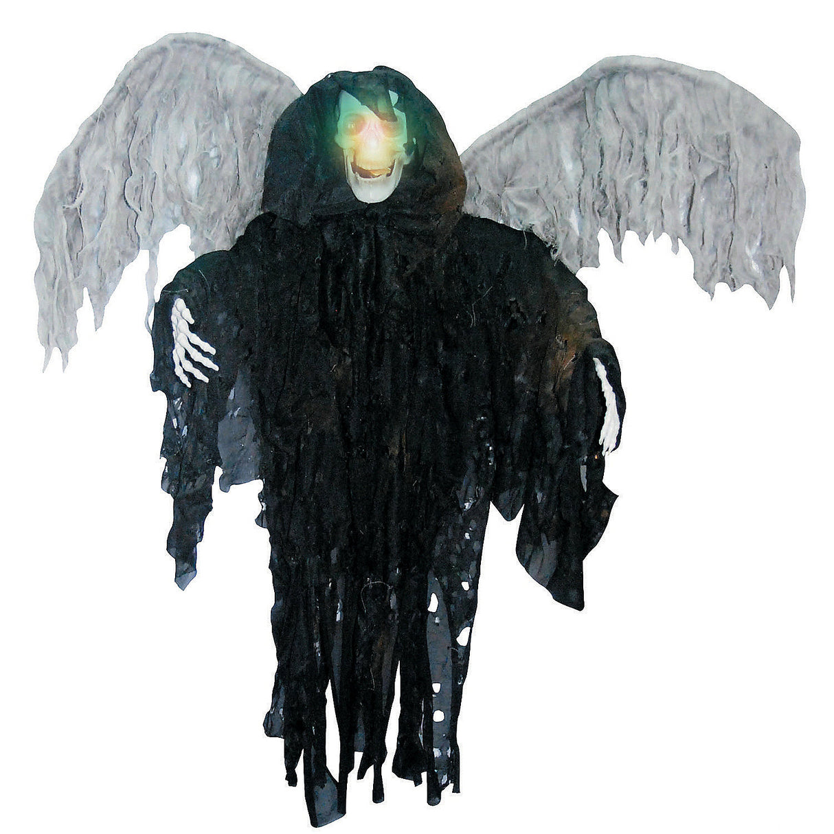 Hanging Black Winged Reaper Decoration for Halloween Parties Haunted Events and Spooky Decor