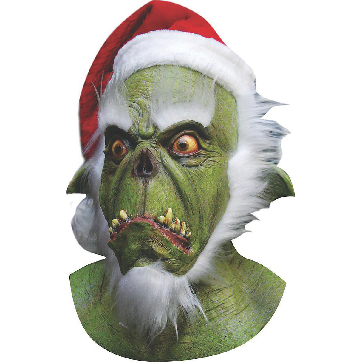 Unique Green Santa Mask for Halloween Parties Christmas Celebrations and Costume Events