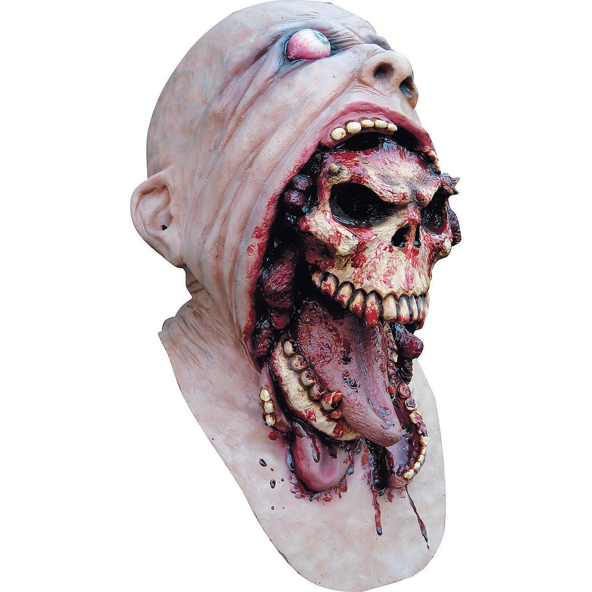 Terrifying Blurp Charlie Latex Adult Mask for Halloween Night and Scary Costume Events