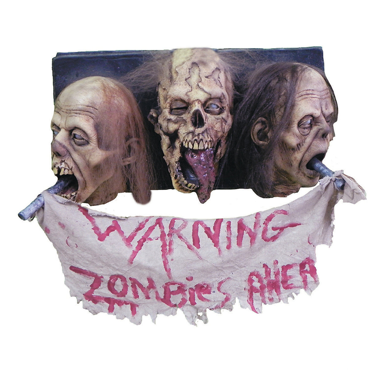 Scary Zombie Wall Plaque for Halloween Decor Haunted House and Spooky Parties
