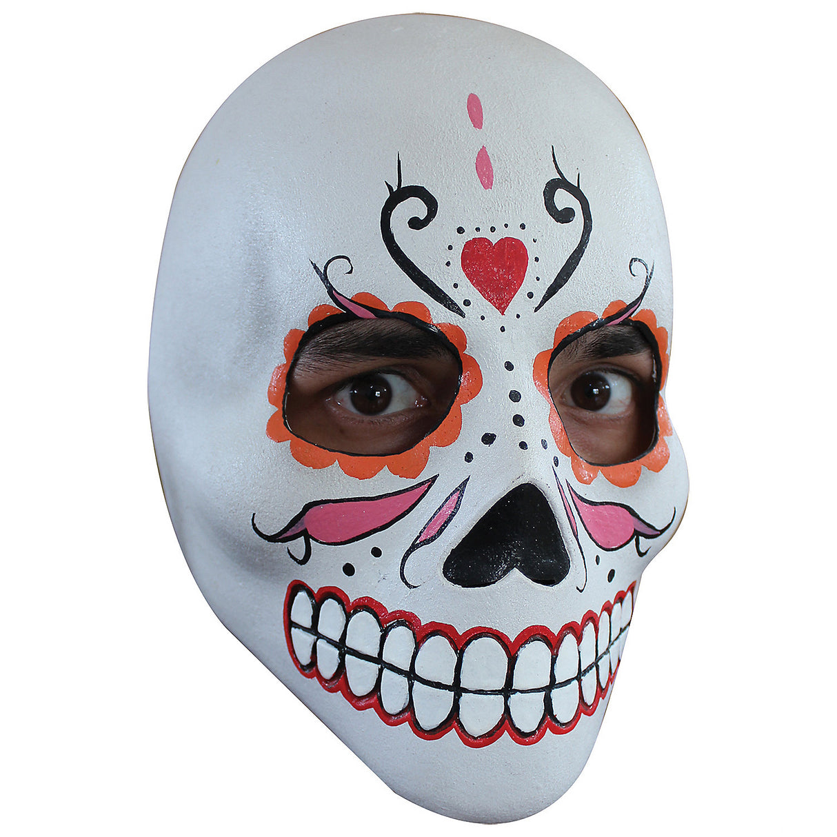 Deluxe Day of the Dead Catrina Mask for Halloween Events and Cultural Celebrations