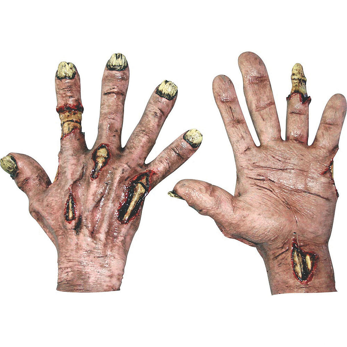 Creepy Zombie Flesh Hands for Halloween Costumes and Scary Themed Events
