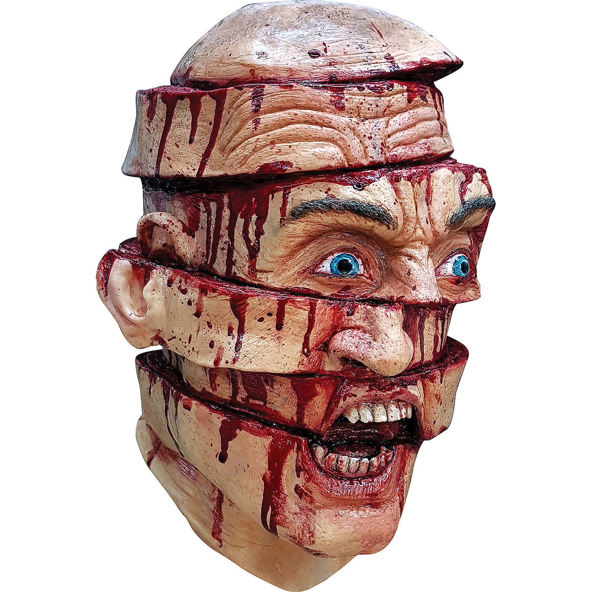 Adult Sliced Face Mask for Halloween Events Costume Parties and Spooky Celebrations