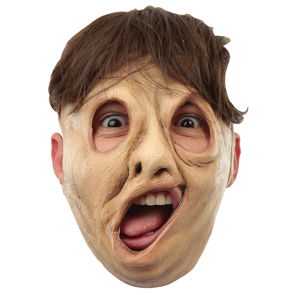 Adult Twisted Face Mask for Spooky Halloween Costumes and Horror Parties