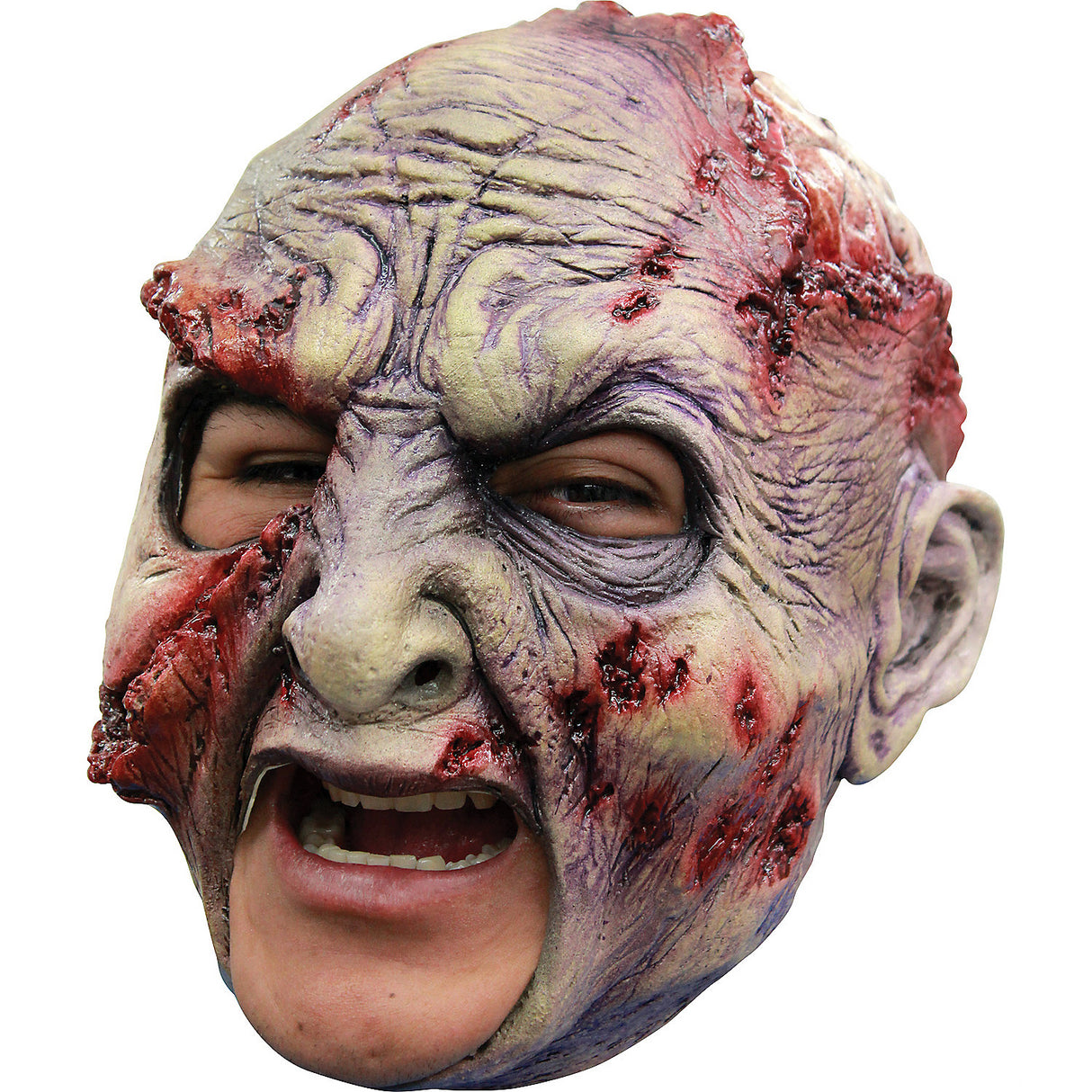 Spooky Rotted Chinless Mask for Halloween Parties and Creepy Costume Events