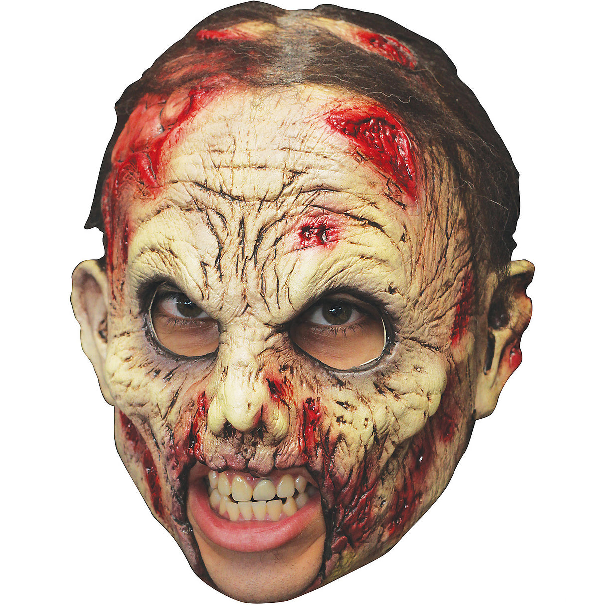 Scary Undead Chinless Mask for Halloween Parties Costume Events and Horror Theme Celebrations