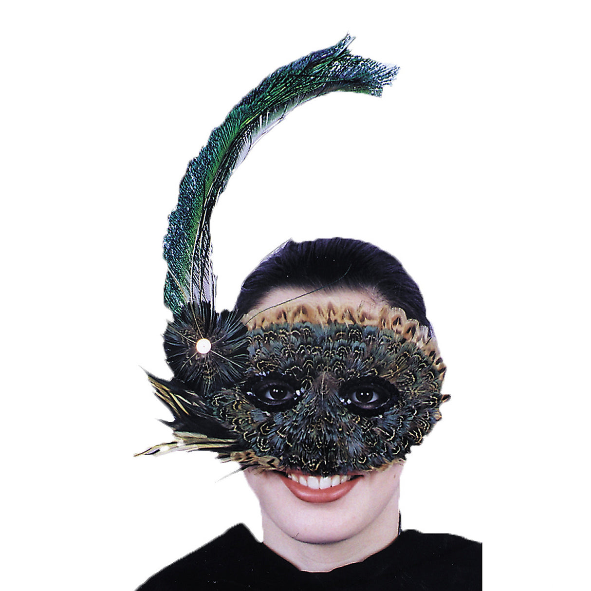 Stylish Feather 1920's Mask for Themed Parties Masquerades and Vintage Celebrations