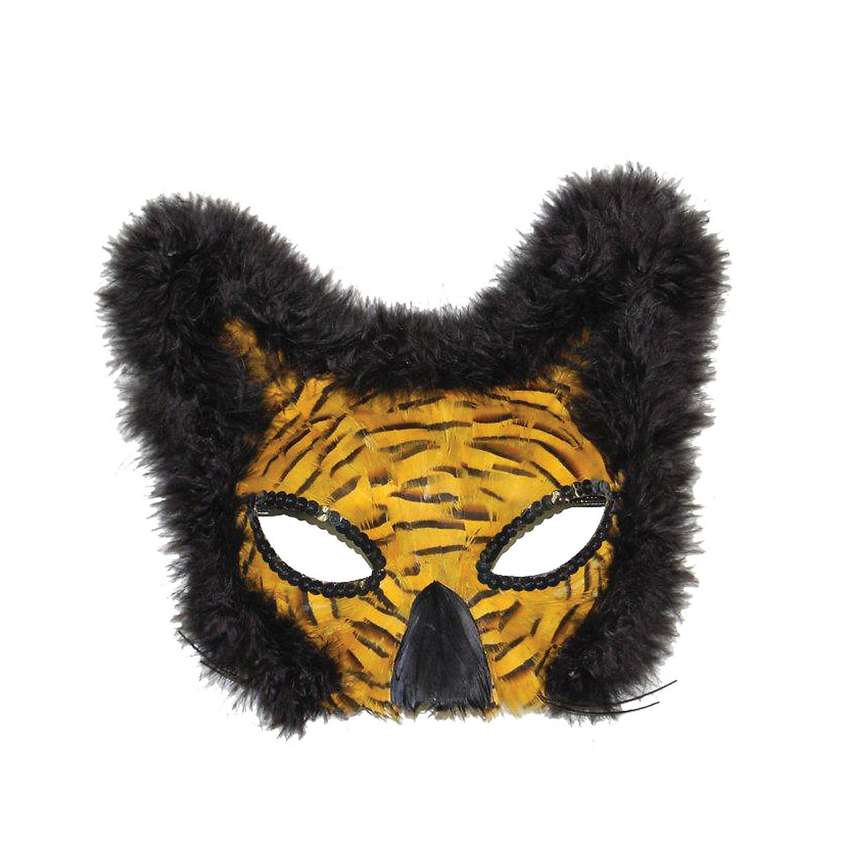 Feather Lion Mask for Masquerade Parties Themed Events and Carnival Celebrations