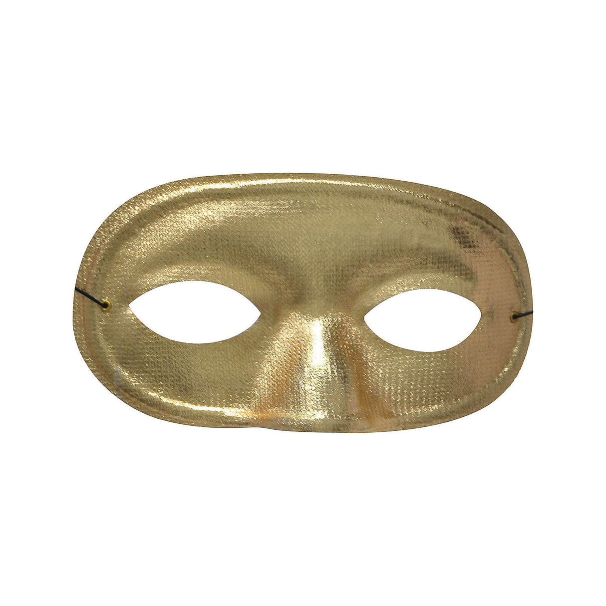 Stylish Half Domino Mask Metallic Gold for Halloween and Mardi Gras Parties