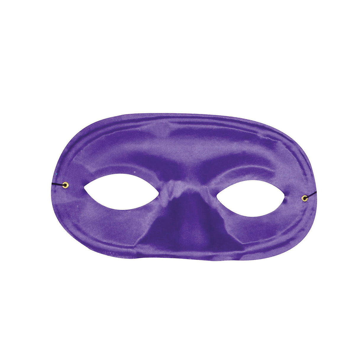 Satin Half Domino Purple Mask for Halloween Parties Mardi Gras Celebrations and Themed Events