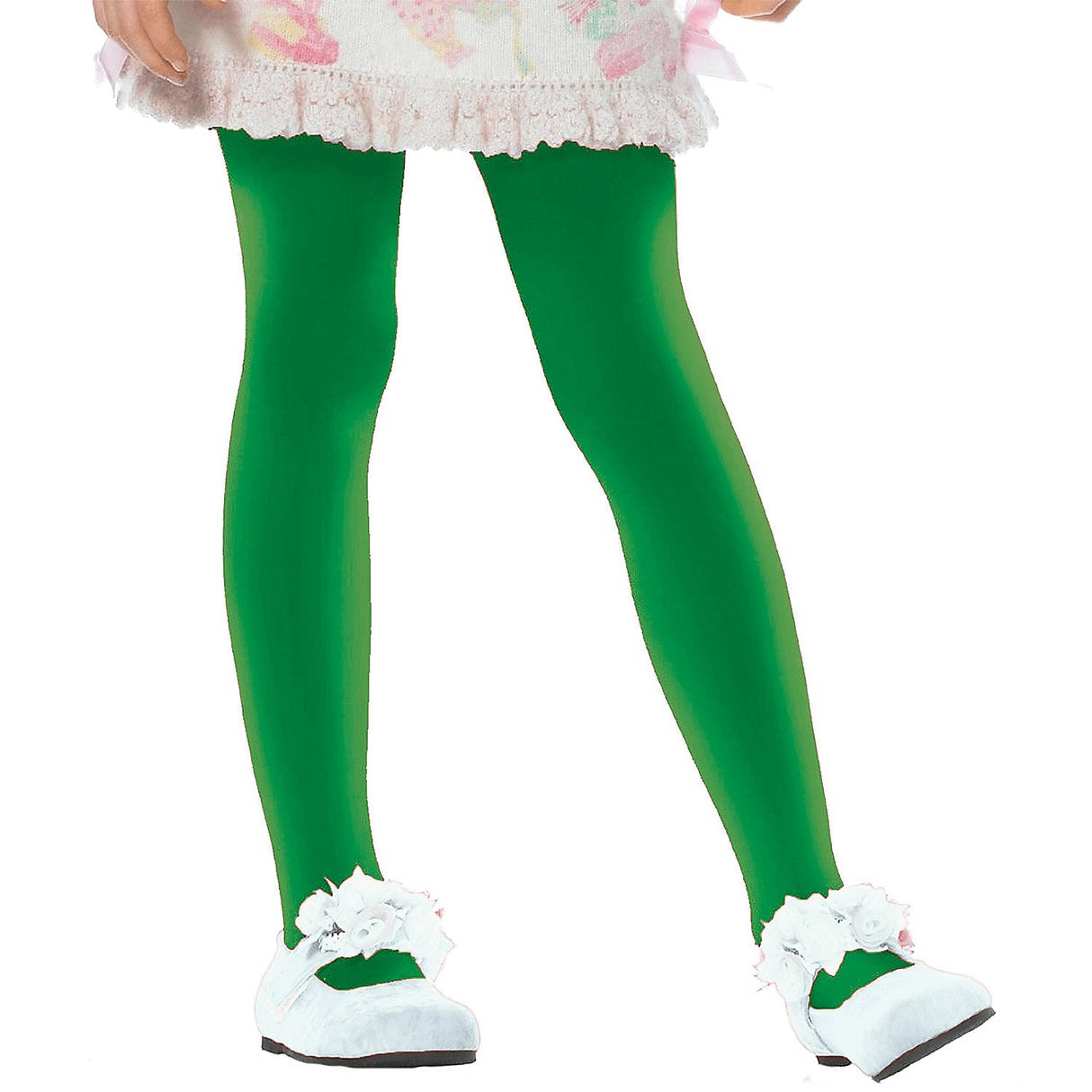 Comfortable Green Child Tights for Dance and Costume Needs Perfect for Themed Events