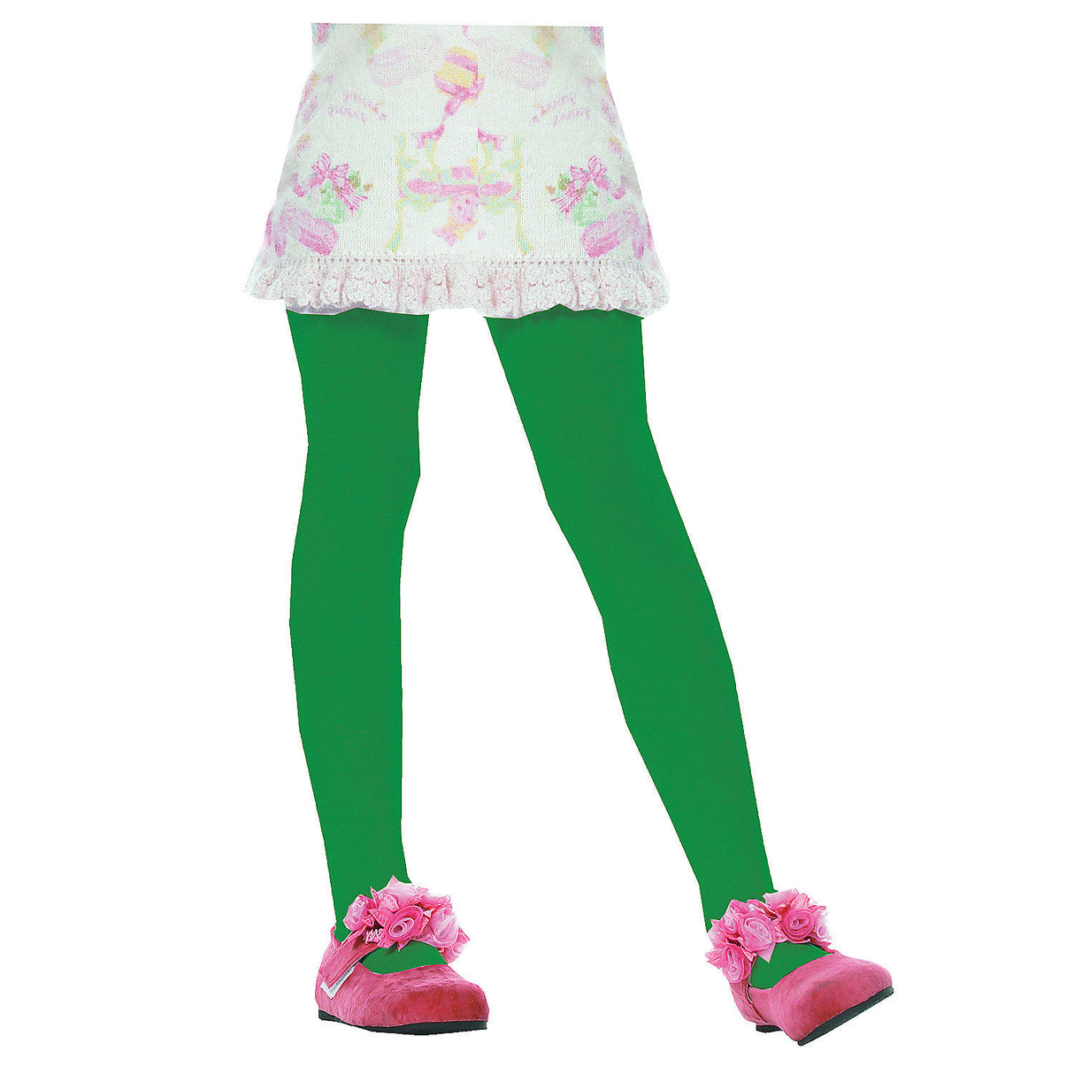Child Green Tights for Dance Performances Dress Up and Costume Events