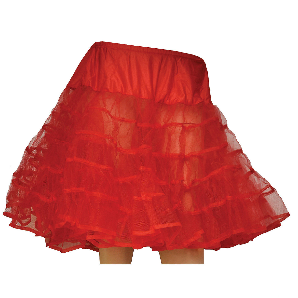 Classic Petticoat Red Knee Length for Costumes Parties and Themed Dress Ups