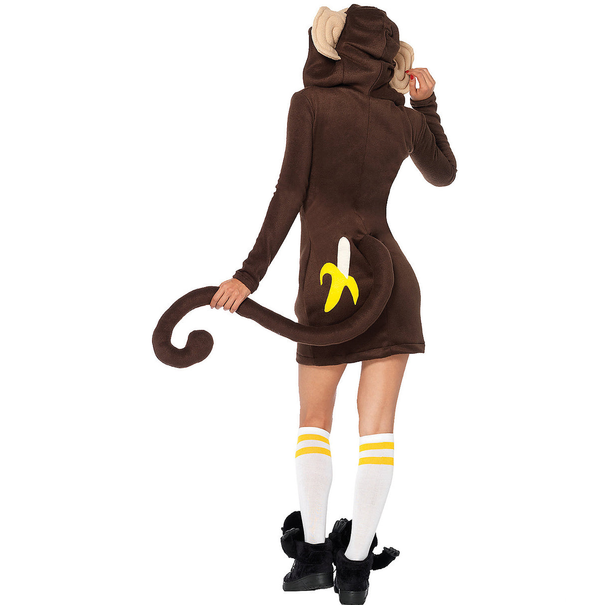 Fun Cozy Monkey Adult Costume for Halloween Parties Group Costumes and Playful Celebrations