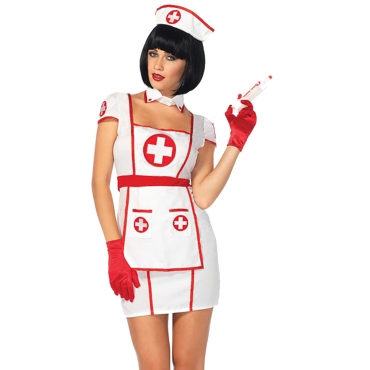 Classic Women's Nurse Costume for Halloween Parties and Themed Dress Up Events