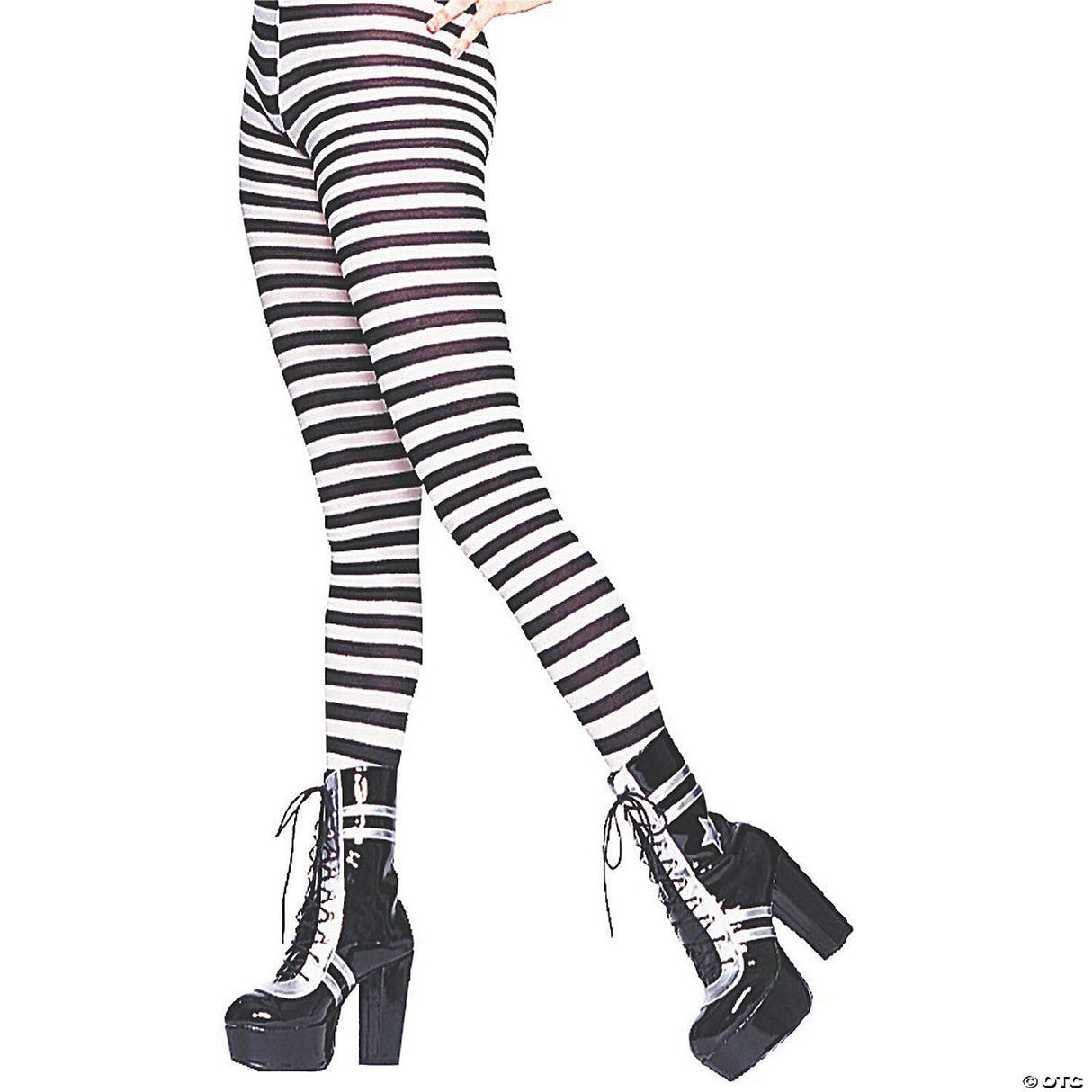Tights Striped Black White Stockings