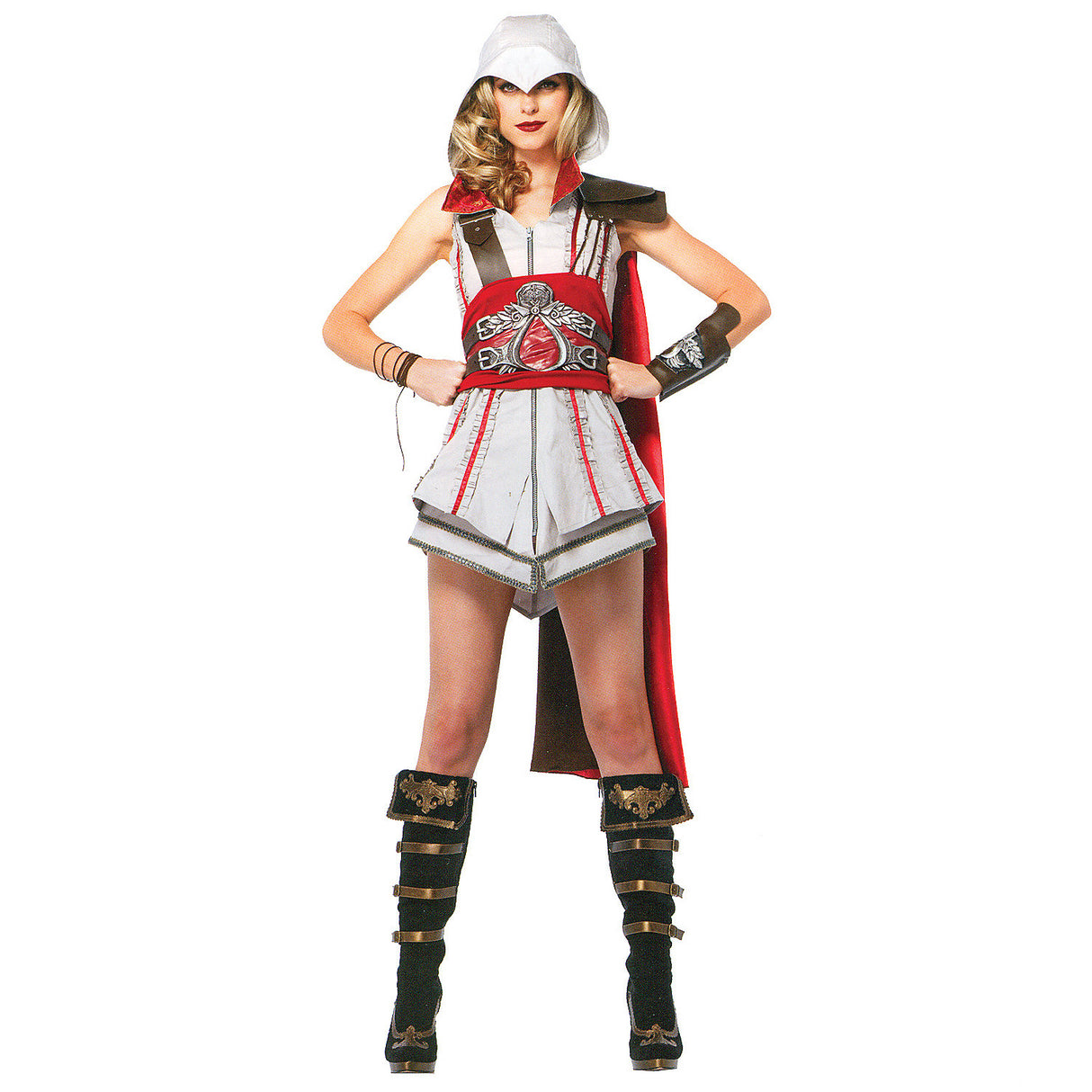 Authentic Women's Assassin's Creed Ezio Costume for Halloween Cosplay and Character Events