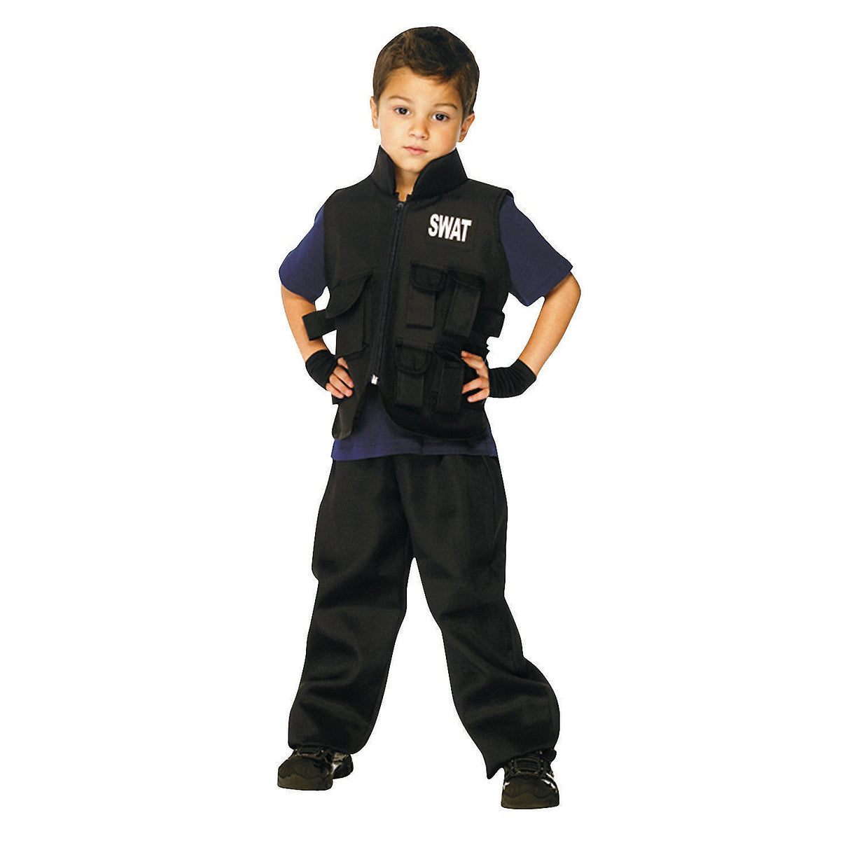 Child Swat Commander Costume for Halloween Parties Dress Up and Imaginative Play