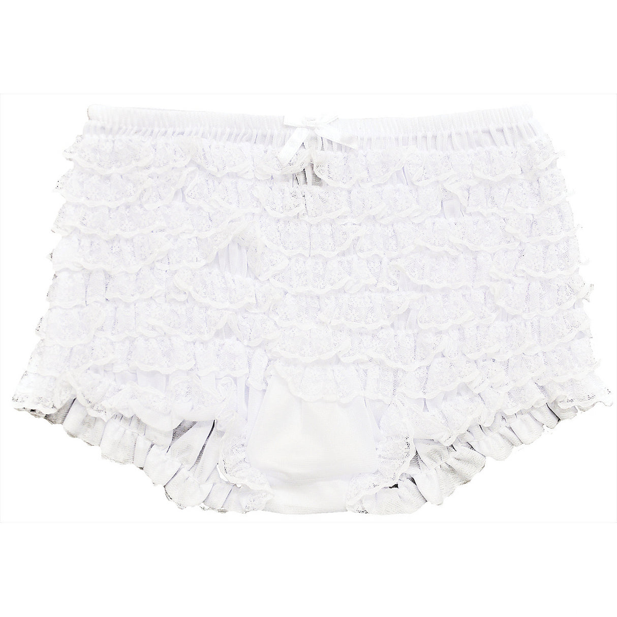Stylish Boy Shorts Ruffled White for Summer Wear Beach Parties and Casual Outings