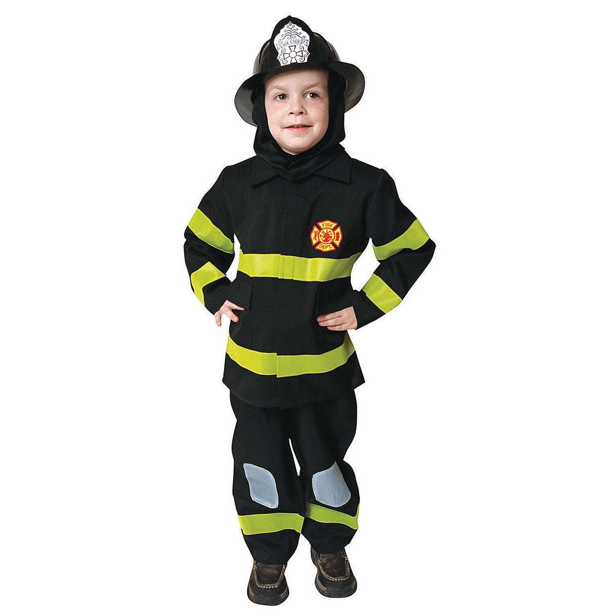 Realistic Unisex Fire Fighter Costume for Halloween School Events and Theatrical Performances