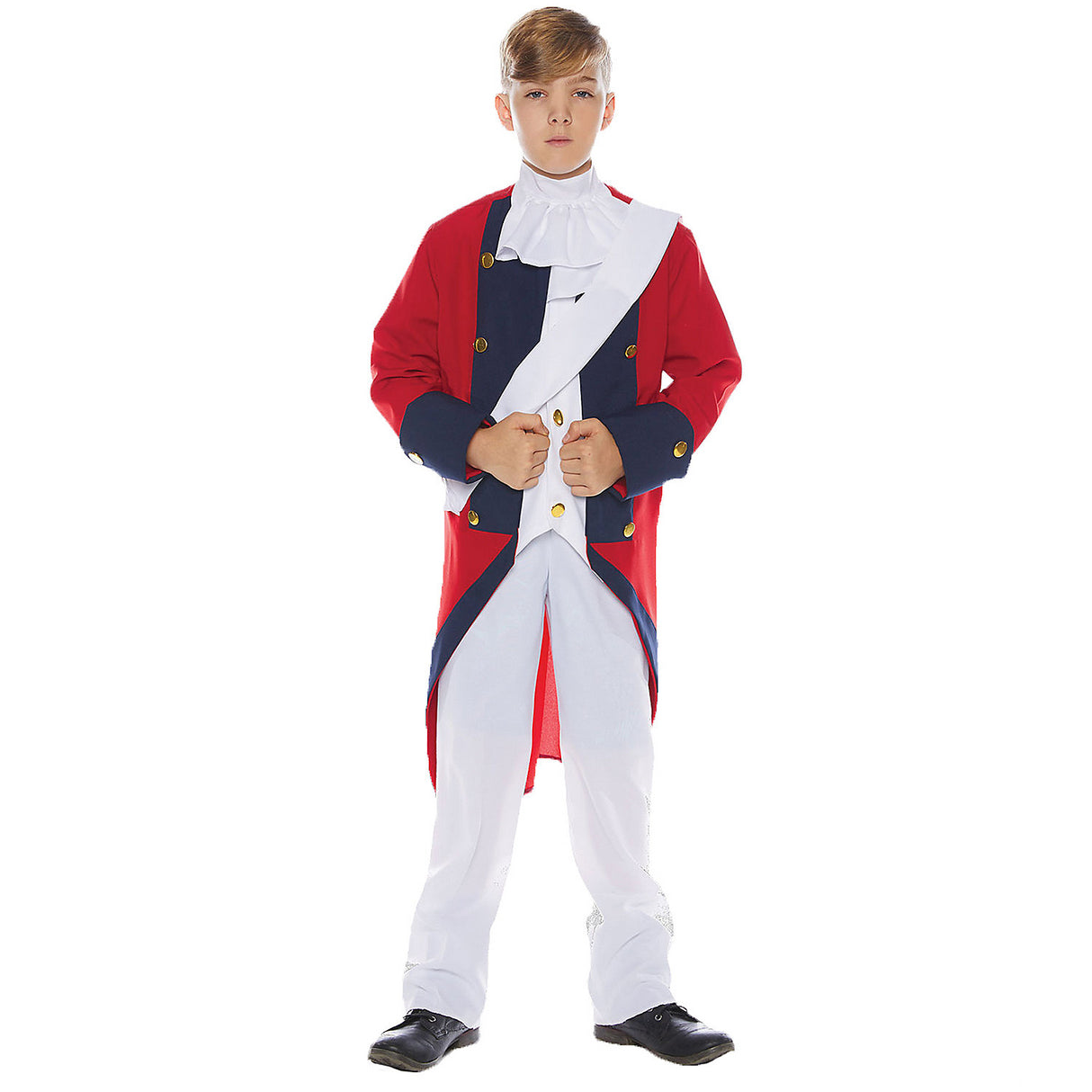 Child Redcoat Soldier Costume for Halloween School Events and Historical Celebrations