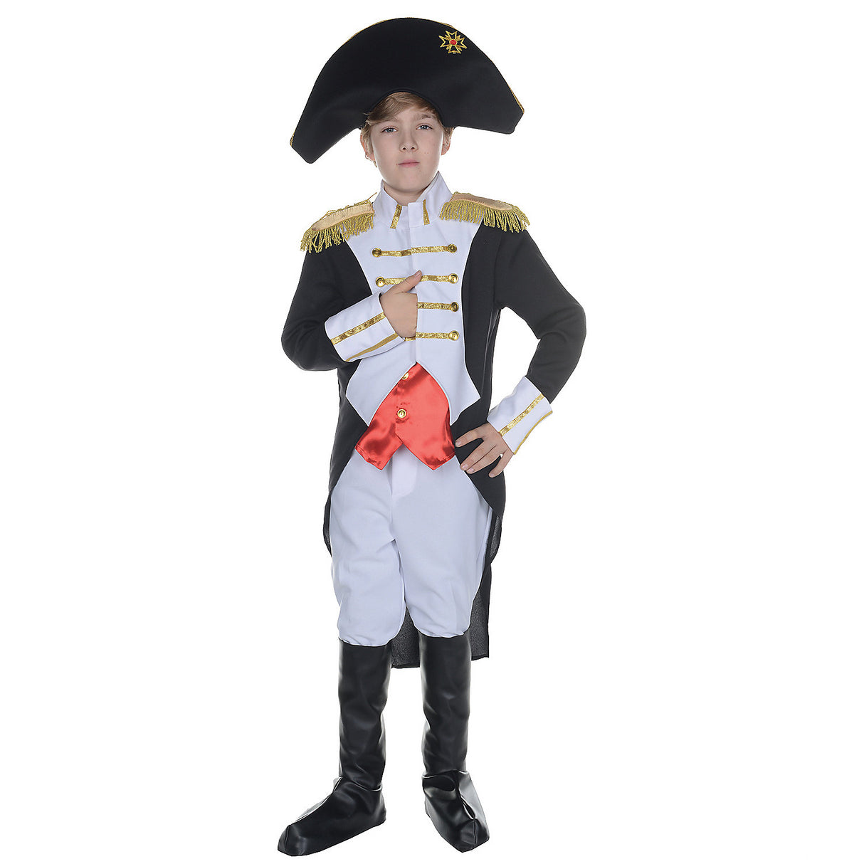 Authentic Napoleon Child Costume for Historical Plays School Events and Costume Parties
