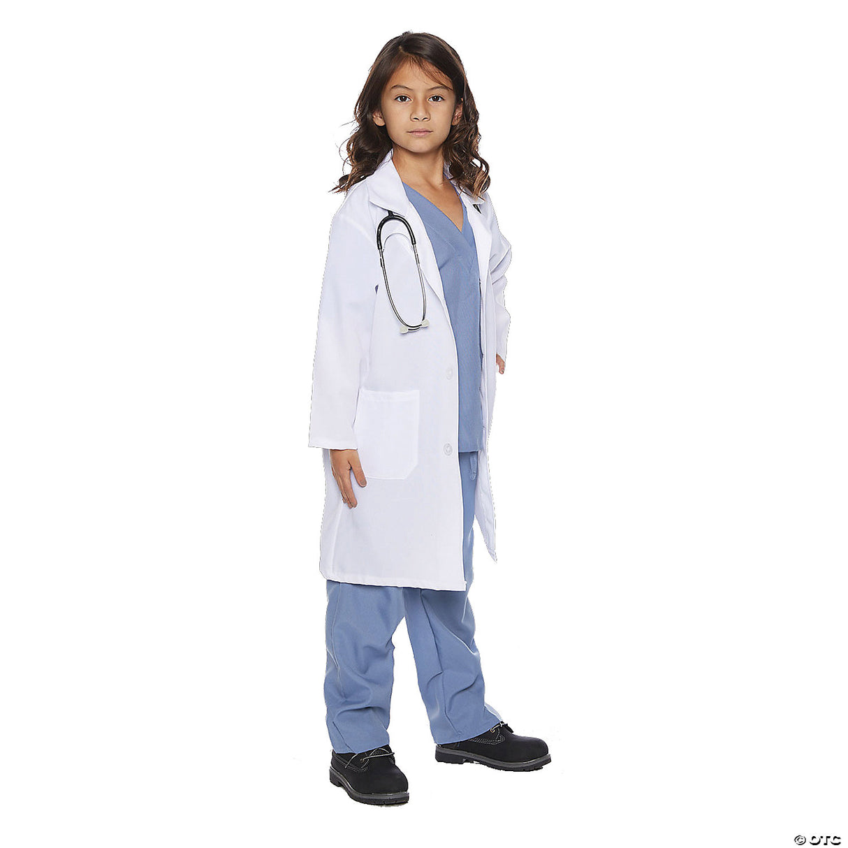 Kid's Doctor Scrubs with Lab Coat for Halloween Career Day and Dress Up Fun