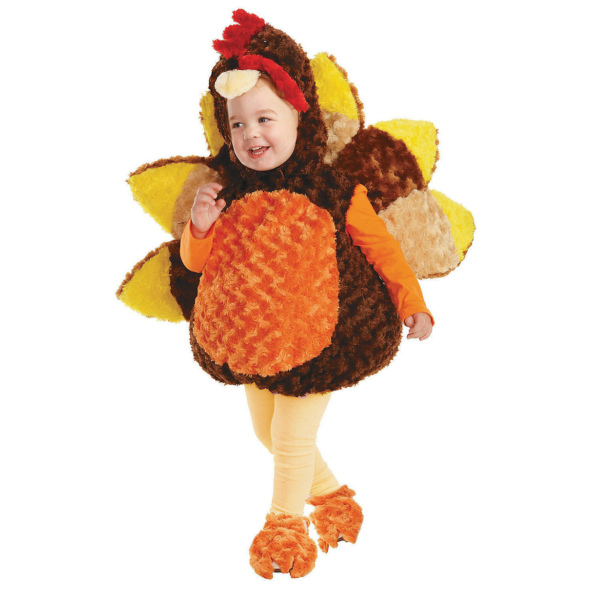 Adorable Toddler Plush Turkey Costume for Halloween Events Festivities and Imaginative Play