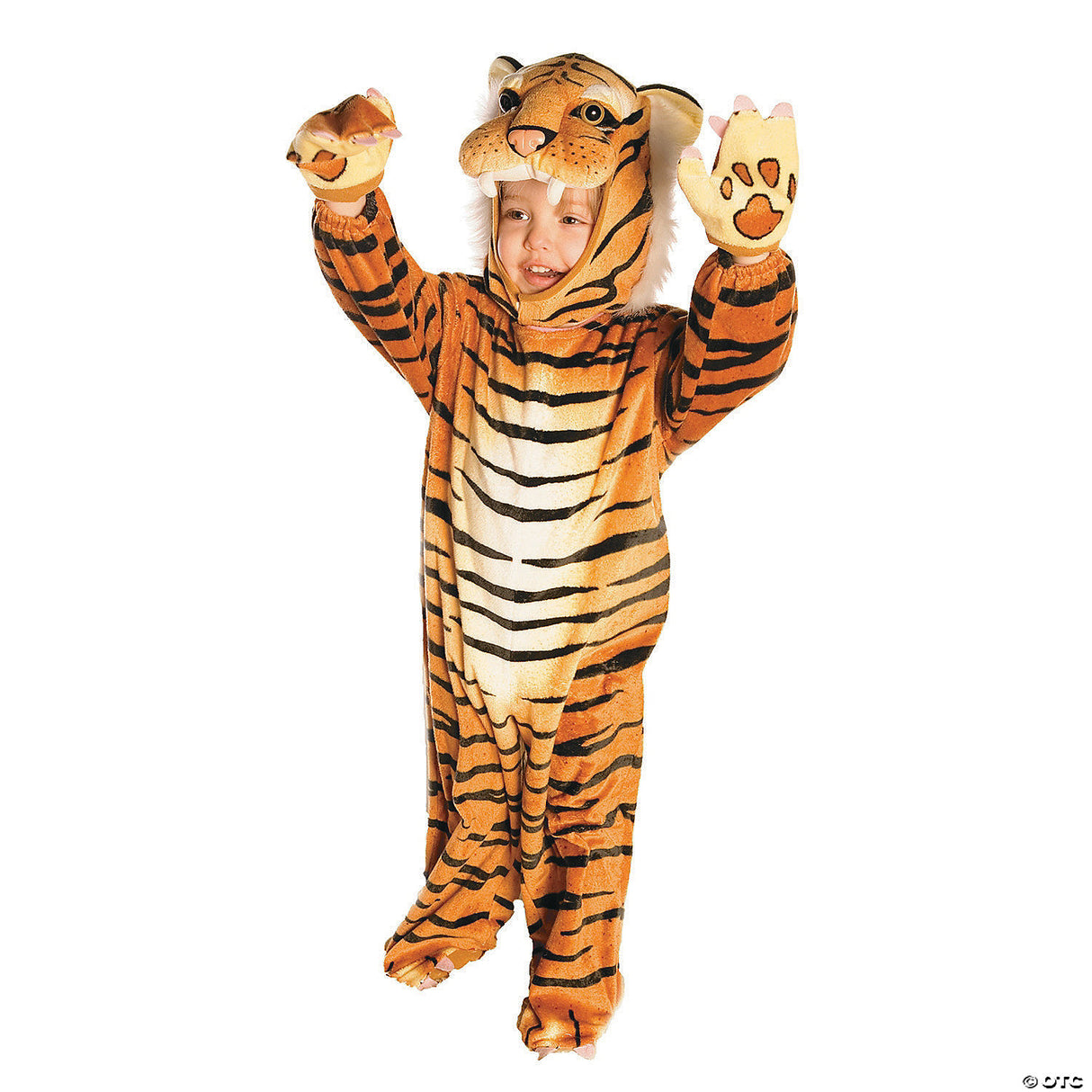 Adorable Plush Brown Tiger Costume for Halloween Parties Dress Up and Playtime Adventures