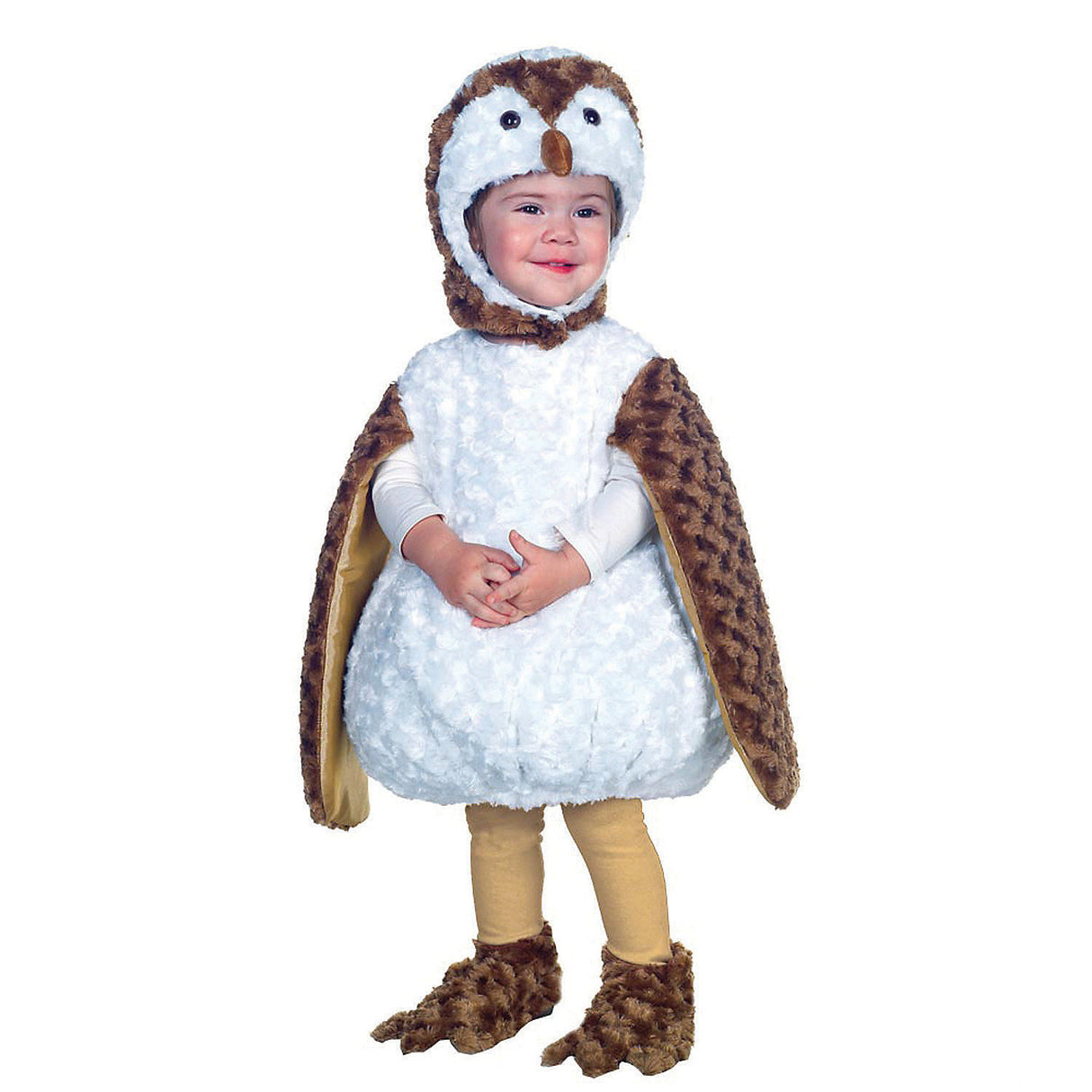 Adorable Toddler Plush Owl Costume for Trick or Treating Halloween Parties and Cozy Dress Up Events