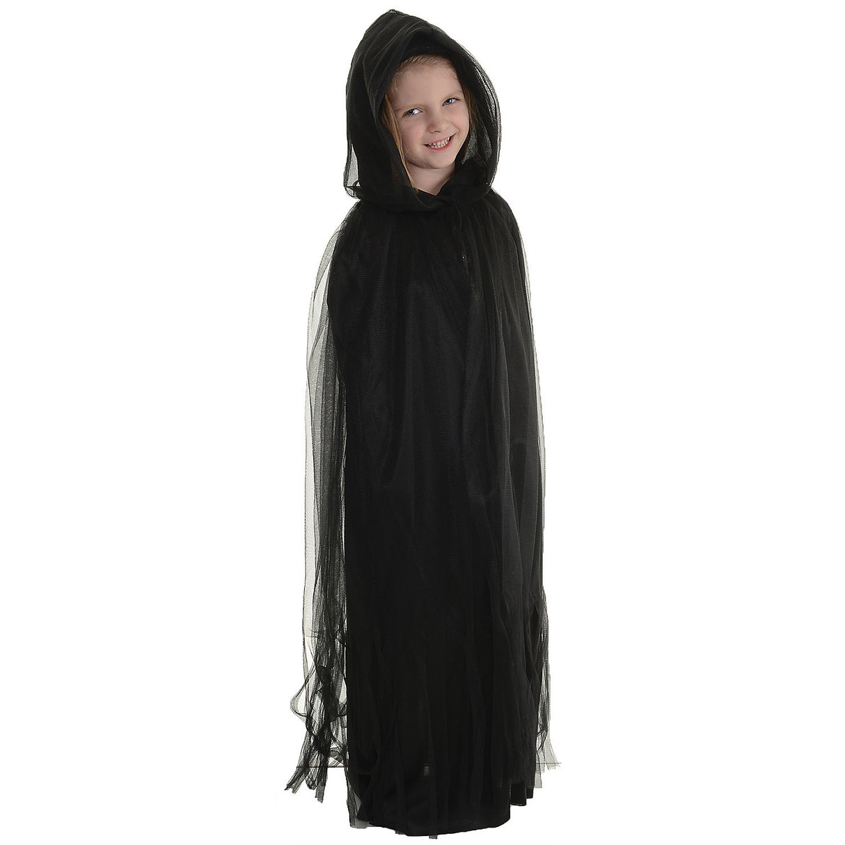 Premium Black Cape for Halloween Themed Parties Dress Up and Costume Accessories