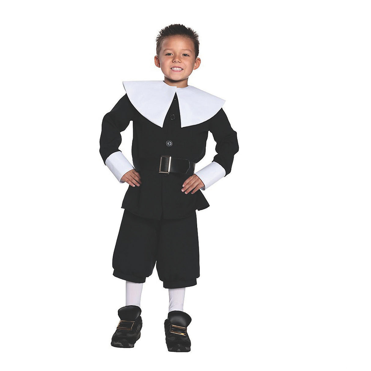 Historical Boy's Pilgrim Costume for Thanksgiving School Plays and Halloween Dress Up Events
