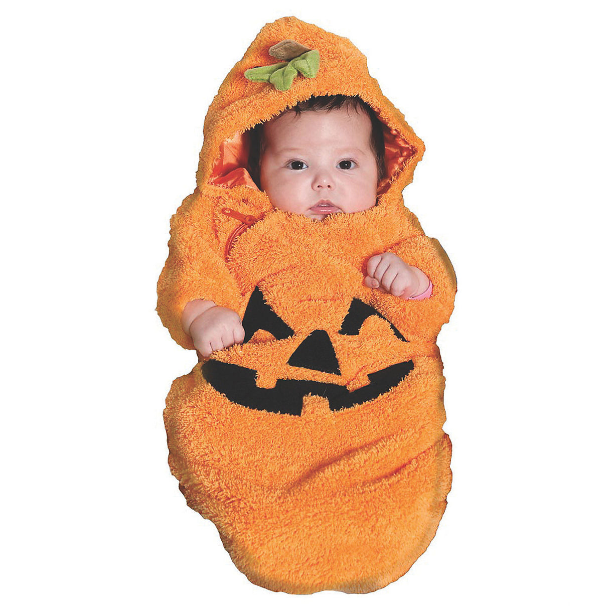 Adorable Pumpkin Bunting Costume for Infants Perfect for Halloween and Photo Opportunities