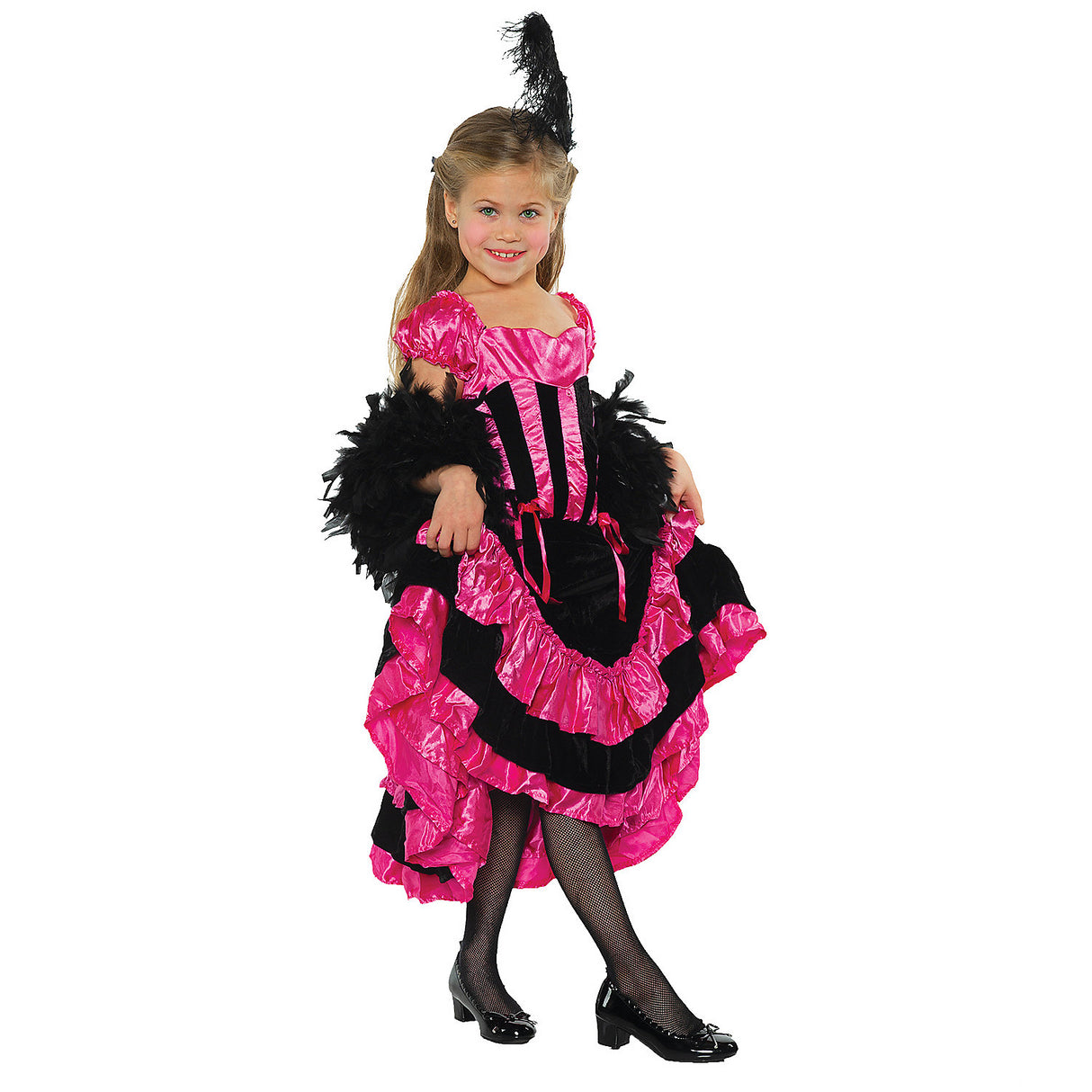Charming Can Can Child Costume for Halloween Dance Parties and Dress Up Occasions